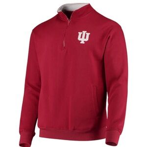 Colosseum Red Indiana Hoosiers Men's Quarter-Zip Pullover, Size 2XL